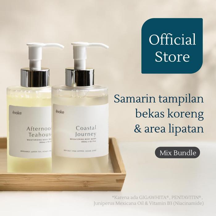 Gambar ÉVOKE Body Wash - BUNDLE Coastal Journey + Afternoon Teahouse (300ml + 300ml) EVOKE NEW dari Evoke.Indonesia Kota Bekasi Tokopedia