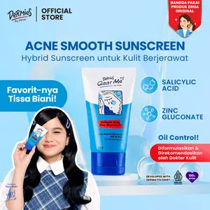 DERMIES Clear Me Acne Smooth Sunscreen SPF 30 PA++ 30g - Sunscreen Wajah Berjerawat Acid Berminyak