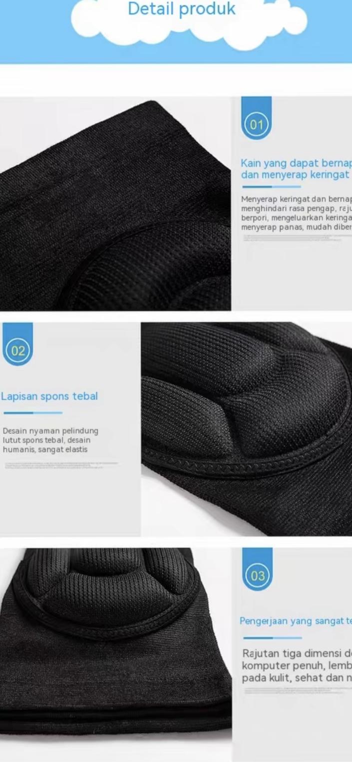 Kneepad speeds Futsal Jonas Knee pad Knepad Kniped Deker Lutut Pelindung Kiper Futsal Knee protector Tangan Pelindung lutut busa tempurung kura-kura yang hangat,cocok untuk bersepeda, hiking,dan berolahraga.