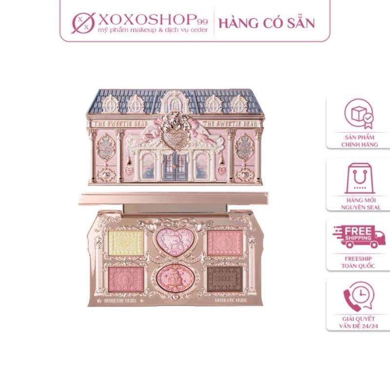 Bảng phấn mắt 6 ô Gấu Nhỏ The Sweetie Bear Flower Knows