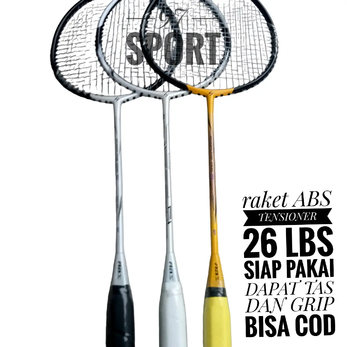 RAKET BADMINTON ORIGINAL MURAH ABS