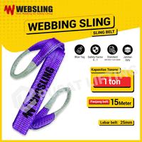 Gambar Webbing Sling 1 Ton 15 Meter WEBSLING Sling Belt Double Ply dari Pusat Lifting Kota Administrasi Jakarta Barat 1 Tokopedia
