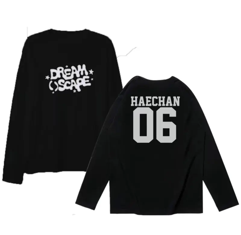 Kaos Lengan Panjang Nct Dream Escape Nama Nomor Atasan Wanita & Pria Kaos Katun Cotton COmbed 30s 4