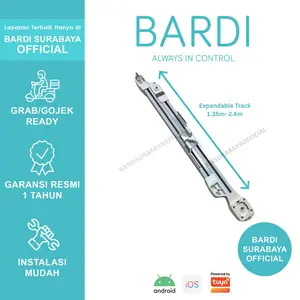 BARDI Smart Expandable Curtain Track and Motor Set Rel Gorden Otomatis Wifi Wireless Horden Hordeng