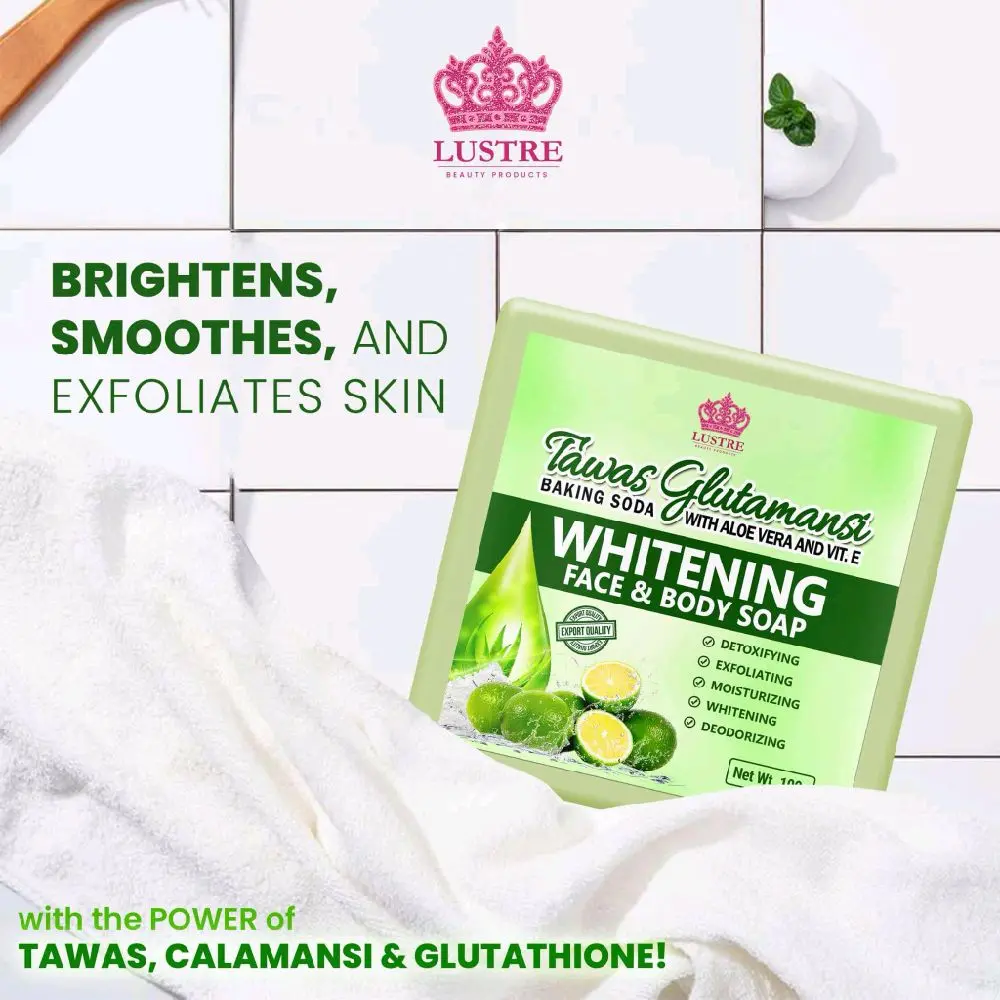 BUY 1 TAKE 1 (LUSTRE) 2pcs 200grams - GLUTAMANSI WHITENING FOR FACE AND  BODY SOAP Baking Soda With Aloe Vera & Vitamin E Body Care Cleanser Skin  Repair Cleansing Skincare - TikTok Shop Philippines