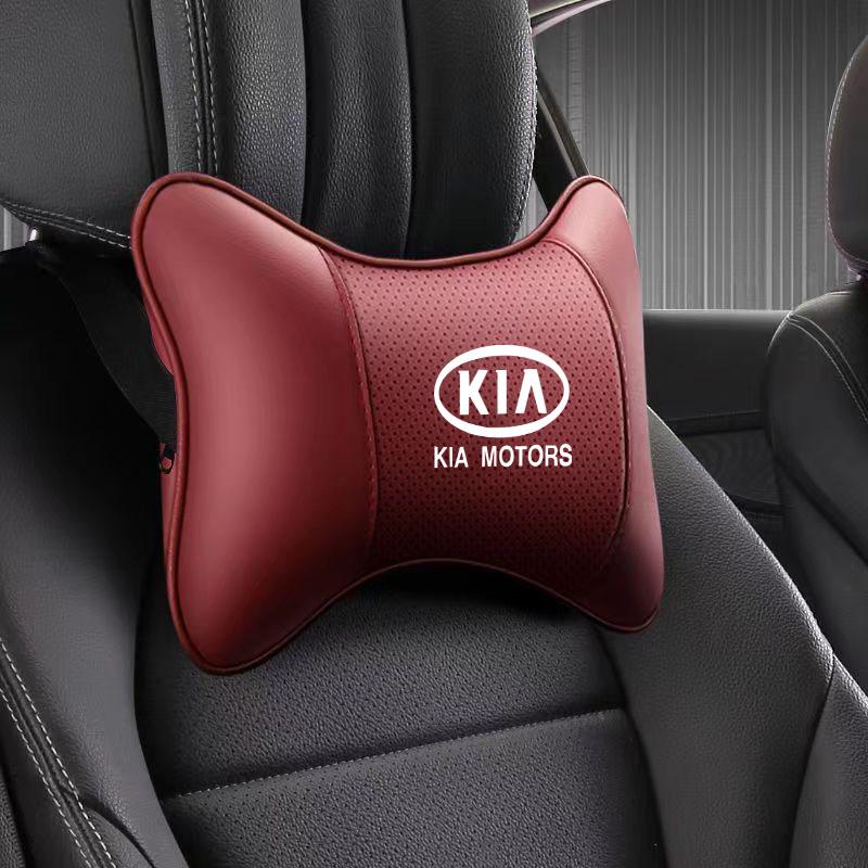 Tựa Đầu Xe Hơi, Gối Bảo Vệ Cổ, Thích Hợp Cho Kia K2 K3 K5 Rio Soul Carens Optima Forte Pregio Cerato Sedona Niro KX3, Phụ Kiện Ghế Xe Hơi, Tựa Đầu Bằng Da 1