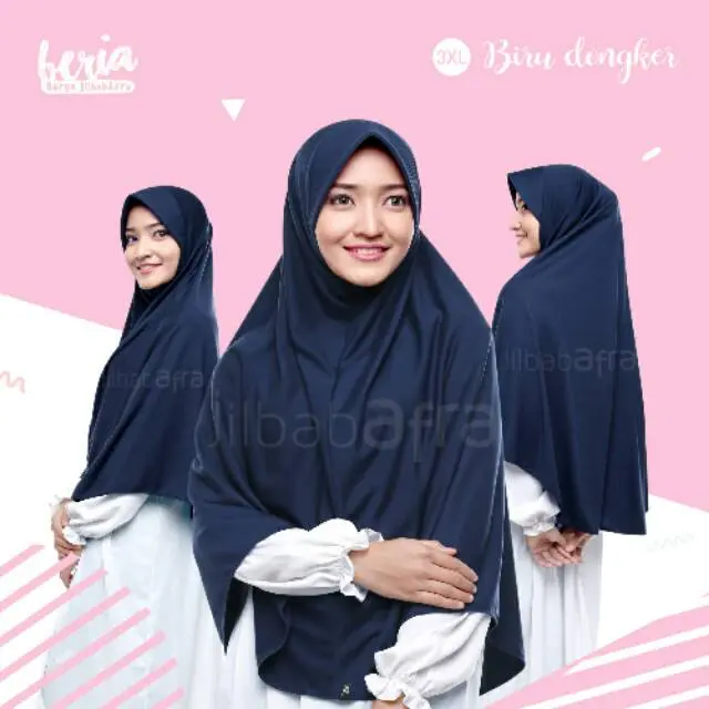 Jilbab Afra Jilbab Arfa Beria - Bergo Jilbab Afra - Hijab Instan Bahan Kaos - Jilbab Afra Beria