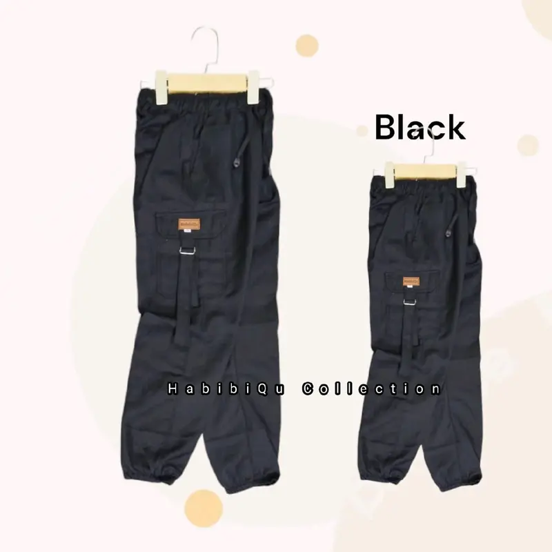 CELANA CARGO ANAK PEREMPUAN 1-12 TAHUN JOGGER KARGO SAKU GAMBLOK ANAK.CEWEK Kids 3