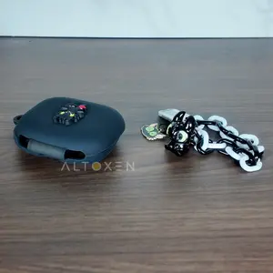 Case Soundcore AeroFit 2 Open-Ear Headphones Soft Protective Shockproof Silicone Case Cover with Keychain