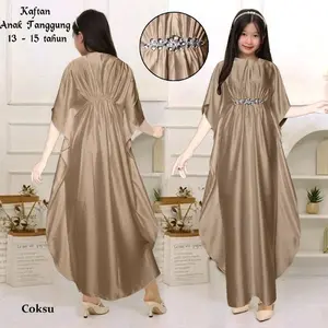 PREMIUM (READY) terjamin Qaira Fashion : kaftan Anak tanggung Silk R-Many premium muat untuk anak usia 12-15thn tergantung tinggi anak..... Lebaran Muslim terlaris