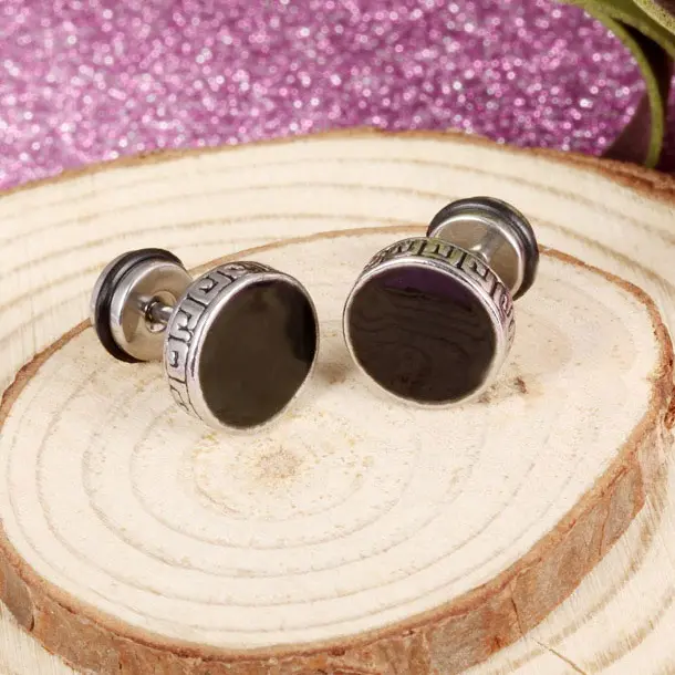 [COD] OLEVS anting tindik kualitas tinggi, anting barbel,anting cowok keren,tindik pria wanita anti karat earring-GE302 4