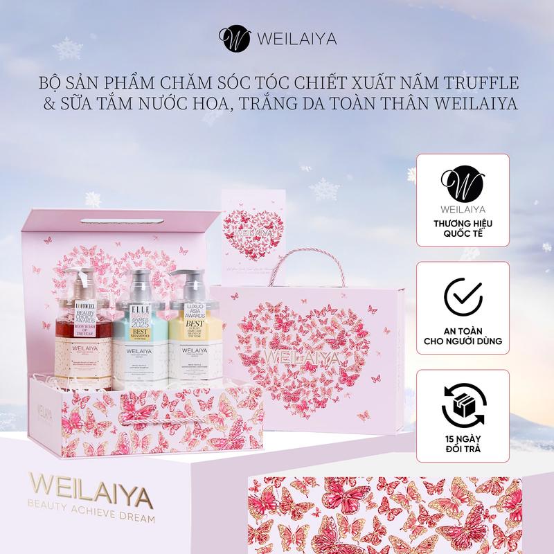 Hộp quà Weilaiya - Set Quà tặng cao cấp dầu gội và sữa tắm
