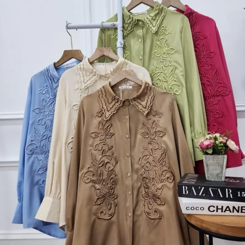Kemeja renda import premium