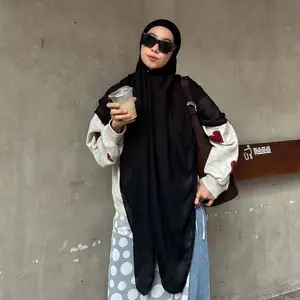 Qudsiyyah - Zeya French Square Hijab Semi Instant - French Khimar (Best Seller)