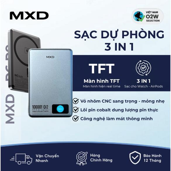 [SIÊU SALE] Sạc Dự Phòng MXD 5000mAh /10000mAh  - Hỗ Trợ Watch & AirPods - Công Suất 15W & 22.5W - Pin Cobalt - Thiết Kế Nhôm CNC Sang Trọng
