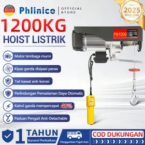 Kerekan Listrik Tali Kawat Dapat Mengangkat 1200kg Angkat 20m Kecil Derek Kerekan Dalam Di Luar Ruangan Derek stainless  steel