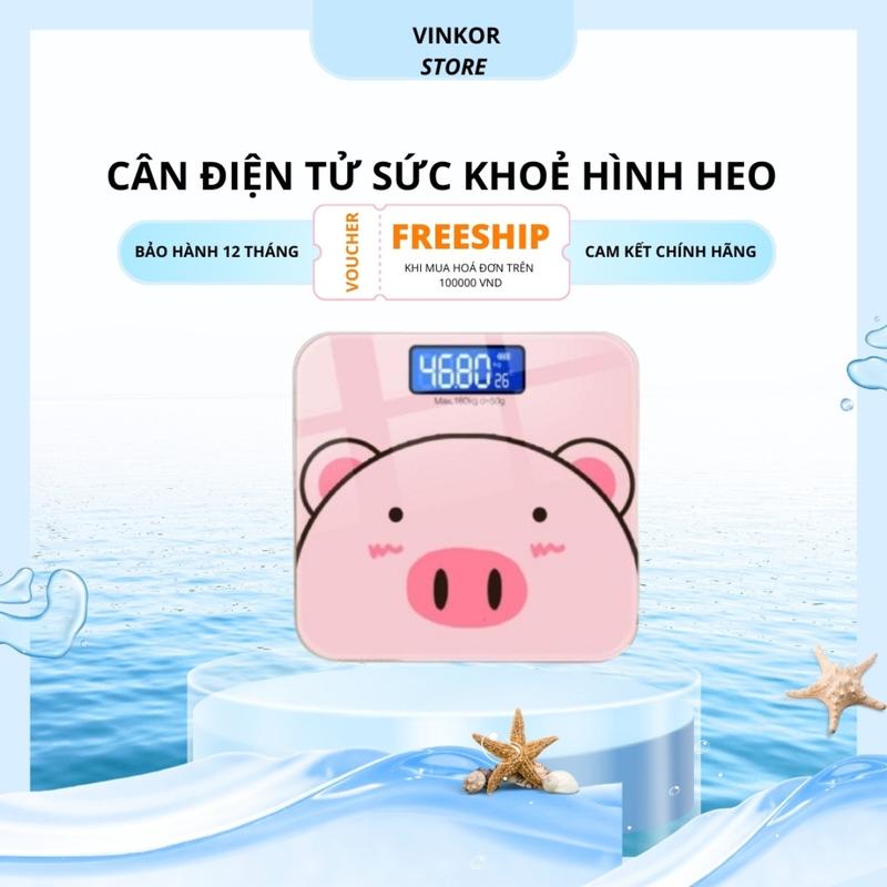  Cân Điện Tử Sức Khỏe Hình Heo Chính Xác Tuyệt Đối Max 180kg - Cân Điện Tử Gia Đình candien tu thong minh cân  con cân  điện chiếc  cân 