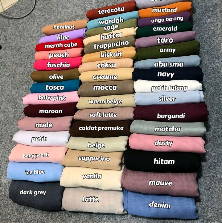 Hijab segi empat Bela SQuare poly cotton Anti Letoy 5