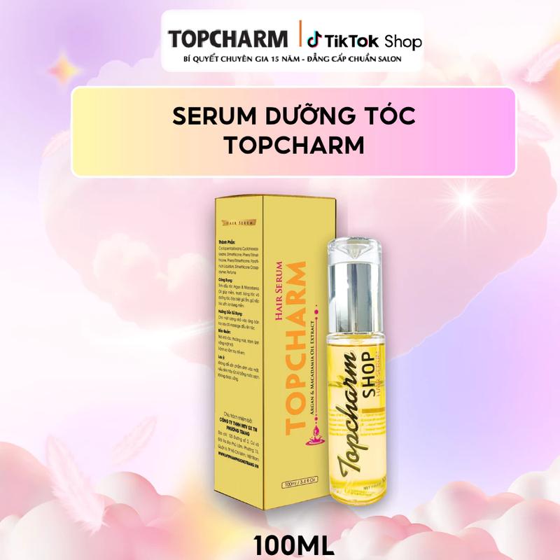 TOPCHARM Serum Dưỡng Tóc 100ml - Giúp Tóc Mượt Màng & Hạn Chế Rụng - Phục Hồi Hư Tổn - Lưu Hương 24h - Chăm Sóc Tóc Thiên Nhiên