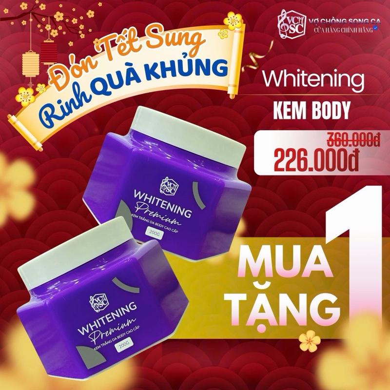  KEM BODY TINH THỂ -  VCSC Chính Hãng  HƯƠNG NƯỚC HOA-  200 gr  - Chất Kem Sữa Sệt Hỗ Trợ Dưỡng Da Body  Hỗ Trợ Mờ Thâm Sạm 