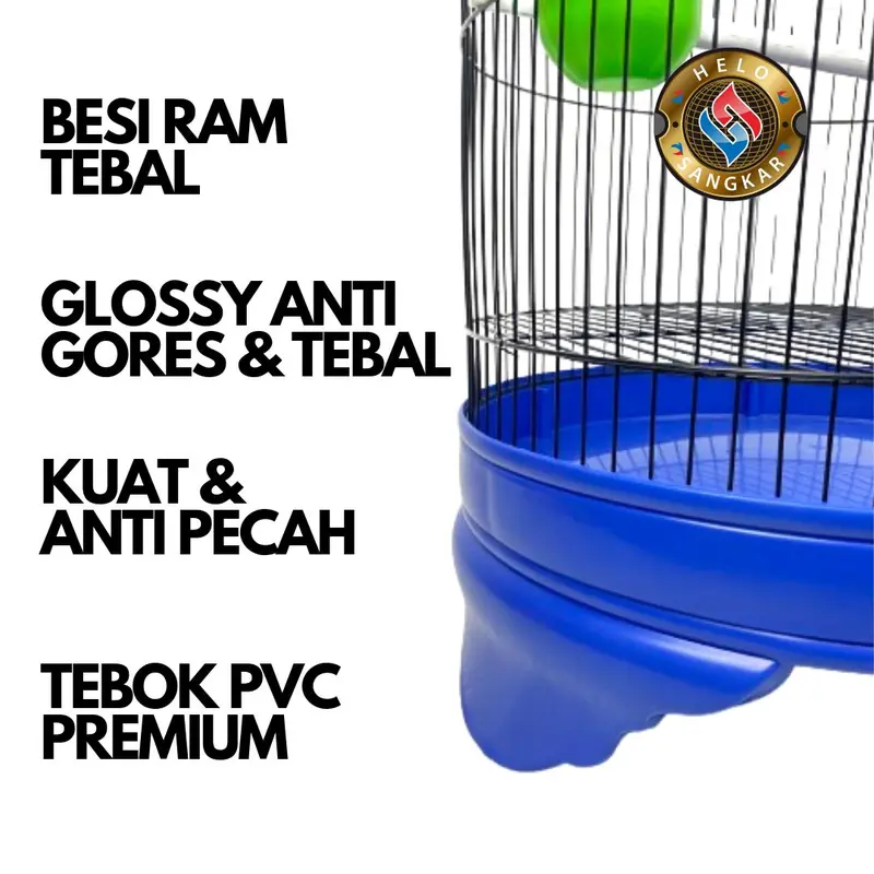 SET SANGKAR LOVEBIRD PVC HITAM OVAL / KAPSUL BESI IMPORT KANDANG LOVEBIRD SANGKAR BURUNG LOVE BIRD PARKIT KENARI SANGKAR 4