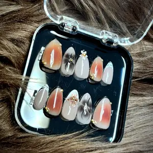 PRESS ON NAILS by FRIZA BEAUTY SALON free lem+kikir+stick bisa custom ukuran dan panjang