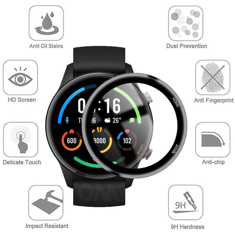 Product Introduction of 20D Curved Soft Protective Film Cover for Xiaomi Mi Color Sports Edition Smart Watch Global Version Screen Protector (Not Glass) 18