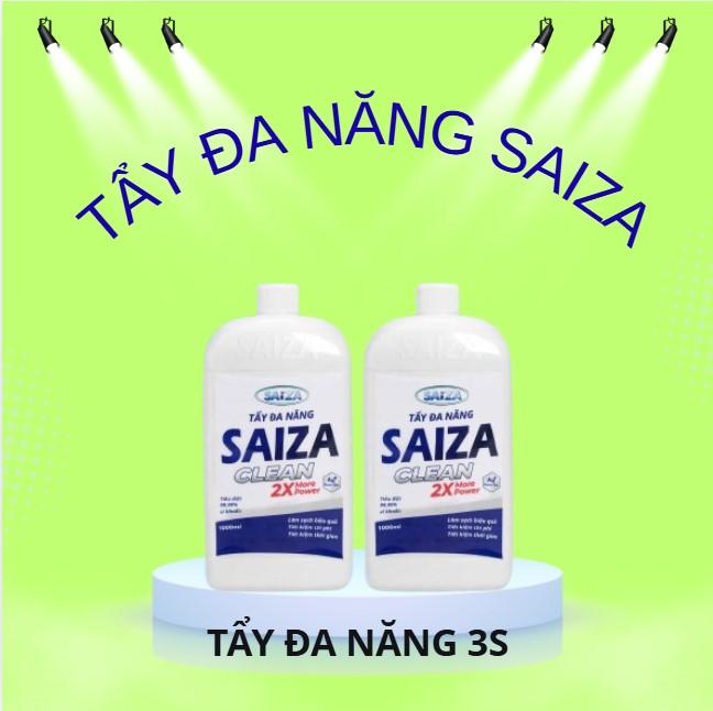 COMBO 2 CHAI DUNG DỊCH TẨY ĐA NĂNG SAIZA 1000ML - Vệ sinh nhà cửa tẩy sạch khử khuẩn với công nghệ Nano Bạc Làm Sạch Nước Rửa Chén
