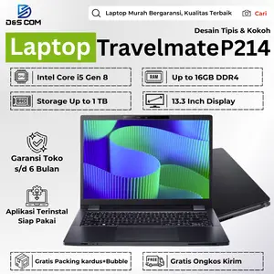 Laptop Travelmate P214 Core i7 Gen 11 RAM 16GB SSD 1TB Slim Layar 14 inch Bergaransi Siap Pakai