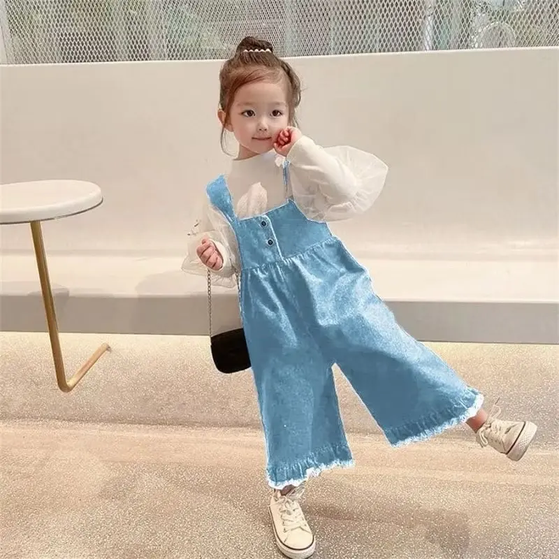 BALASCO 1-6TH OVERALL JEANS ANAK KENZIE OVERALL CELANA PANJANG RAWIS ANAK BAJU KODOK ANAK Perempuan overall jeans anak cewek import 0
