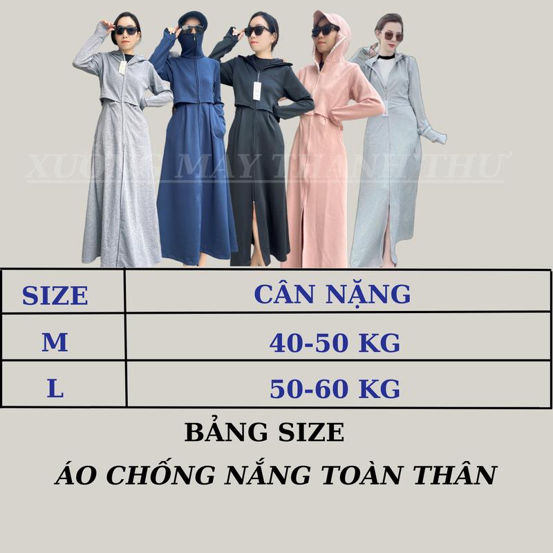 Product Introduction of [ÁO 2 LỚP – TẶNG KÍNH ] Áo Váy Chống Nắng Dài Toàn Thân Cao Cấp Chất UMI Hàn Lạnh Fom Dài Rộng , UPT50+ Chống Tia UV 17
