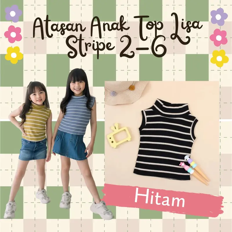 ATASAN ANAK TOP LISA STRIPE 2-6TH 4