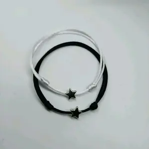 Tali Gelang Couple Korea Mine and Yours model Bintang Silver Aksesoris Pria Wanita ||  Unisex Bracelets Gift cocok untuk Pasangan couple2sahabat