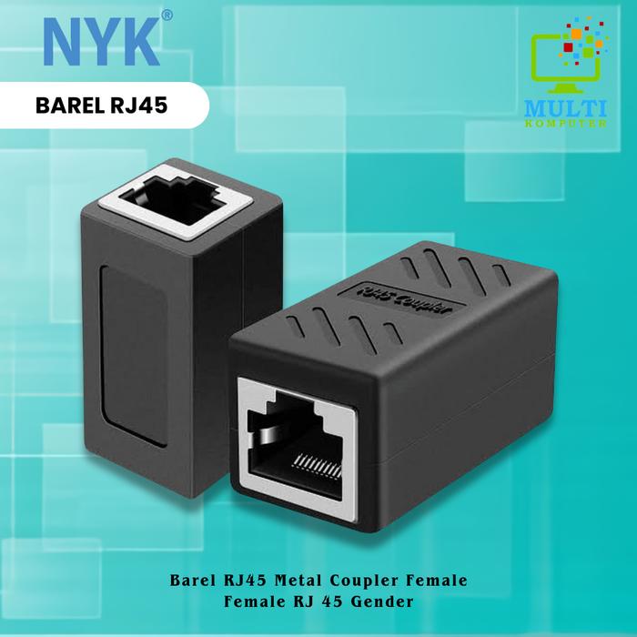 Gambar Connector Barrel rj45 coupler cat 5 6 7 - Sambungan rj45 - Barel rj-45 dari Multi Komputer Kota Administrasi Jakarta Barat Tokopedia