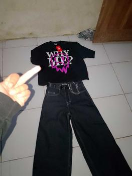 Product Review of Flame Everyday Celana Denim Y2K Denim Big Pocket Bordir Raw Denim 13oz Jeans Panjang Pria from Z**r 0