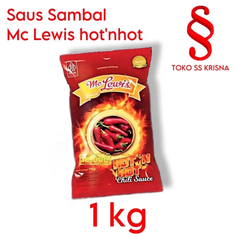 Saus Sambal Mclewis Hot 'n Hot 1kg Pedas