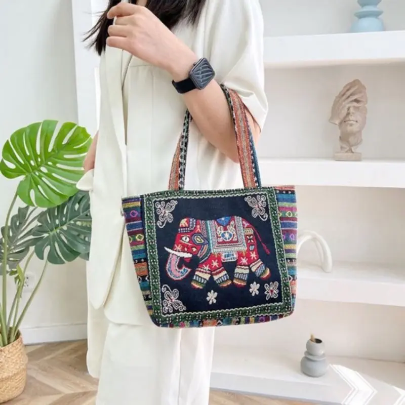 tas bangkok gajah owl kanvas wanita murah etnik /Tas thailand hand bag import tenun bordir