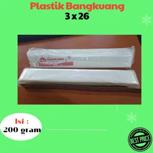 Plastik PE Bangkuang 3 x 26 cm Bening Tebal Plastik Pe Bangkuang Plastik Es Plastik Santan Plastik Gula Plastik Sayur