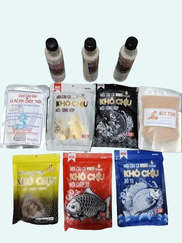  COMBO TỔNG HỢP CÁM CÂU CÁ  VÀ TƠ NHỆN TUỲ CHỌN Fishing Đi Câu Bắt Cá Nam mồi  câu 