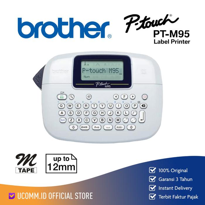 Gambar Brother Stiker Label Printer PT M95 Print Handy Maker M-Tape Series Printer Label Brother PT-M95 Garansi dari Ucomm.ID Official Store Kota Administrasi Jakarta Barat Tokopedia