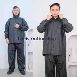 JAS HUJAN SEPEDA MOTOR KARET ASV / RAIN COAT ASV CLASS A PRODUCT Bahan Karet Sintetis