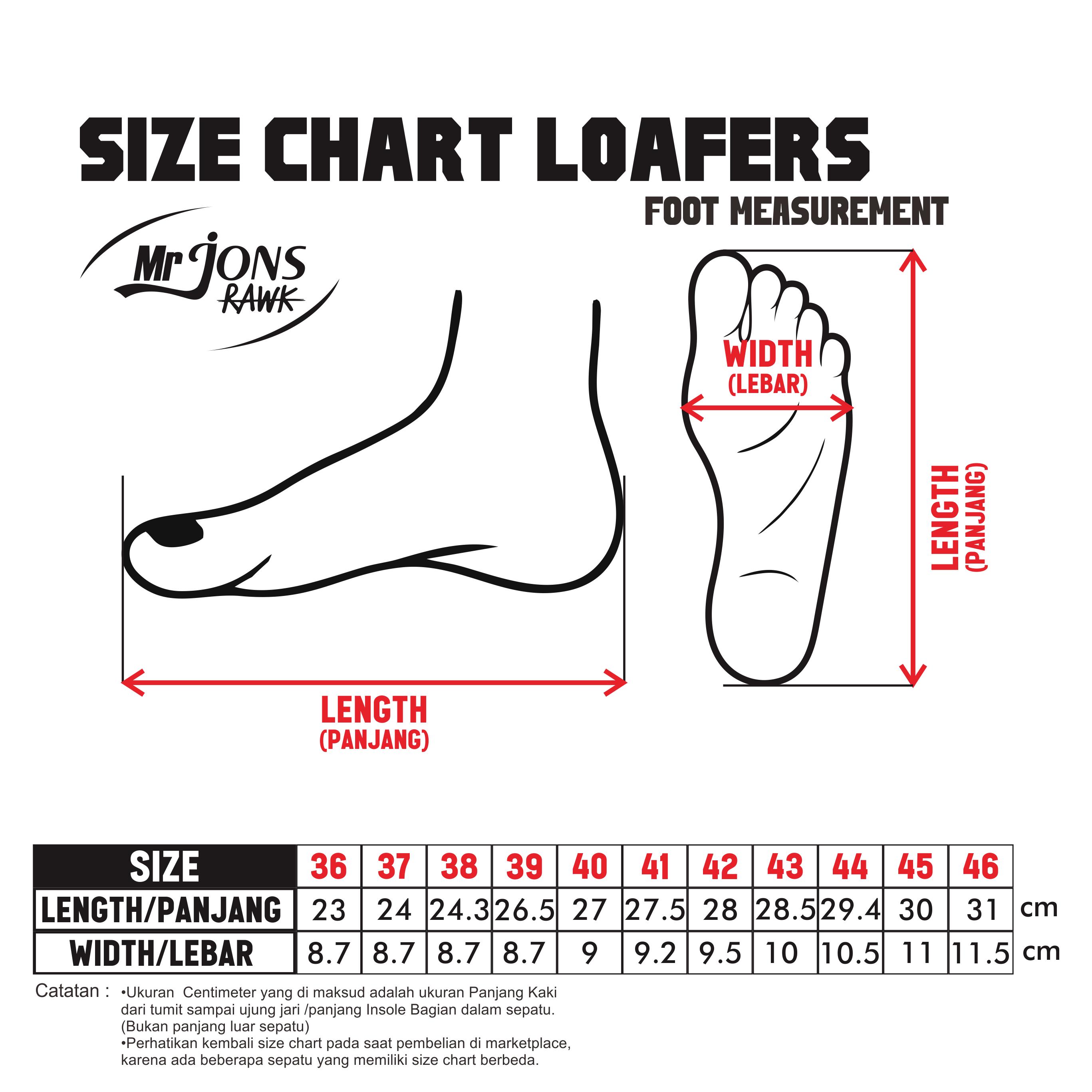 Mr.Jonsrawk Original Sepatu Loafers Pria Wanita Kerja Kantoran Kondangan Sepatu Slip On Casual Warna Hitam Putih