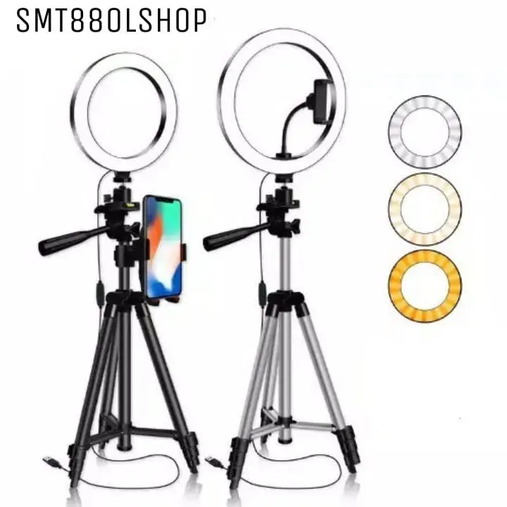 TRIPOD DK-1126 / DK-1226 Make Up Vlog + Ring 26cm free Sarung Tripod 0