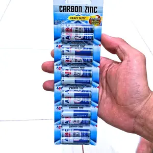 Carbon Zinc Baterai AAA 1.5V Heavy Duty untuk Perangkat Elektronik dan Rumah Tangga