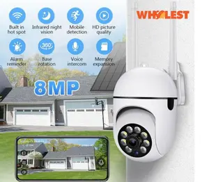 CCTV Wireless Smart Camera v380 Pro IP Cam 360 Wifi E27