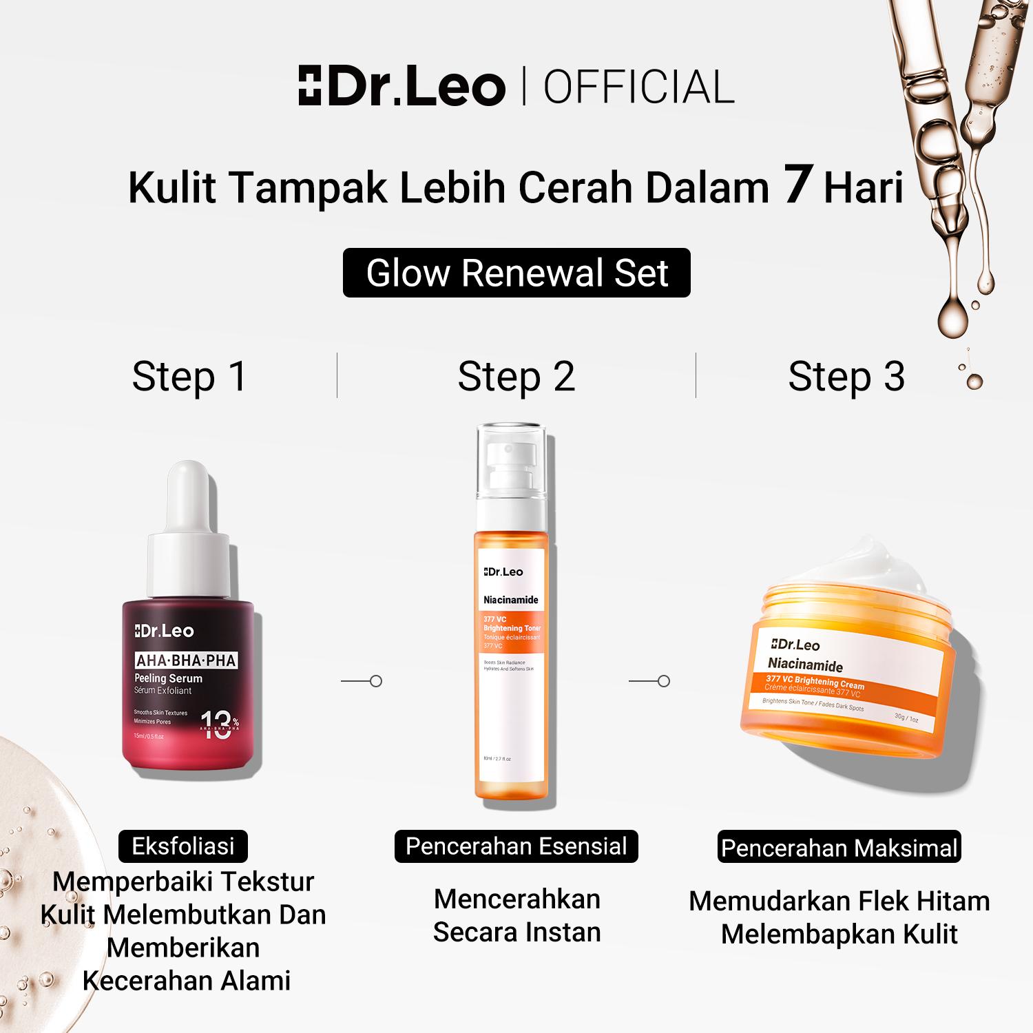 【HOT SALE】Dr.Leo 3PCS Skincare Set | Cleanser + Serum + Moisturizer | Anti Acne & Brightening & Skin Repair Packet | Salicylic Acid & Glycolic Acid 【HOT SALE】Dr.Leo 3PCS Skincare Set | Cleanser + Serum + Moisturizer | Anti Acne & Brightening & Skin Repair Packet | Salicylic Acid & Glycolic Acid