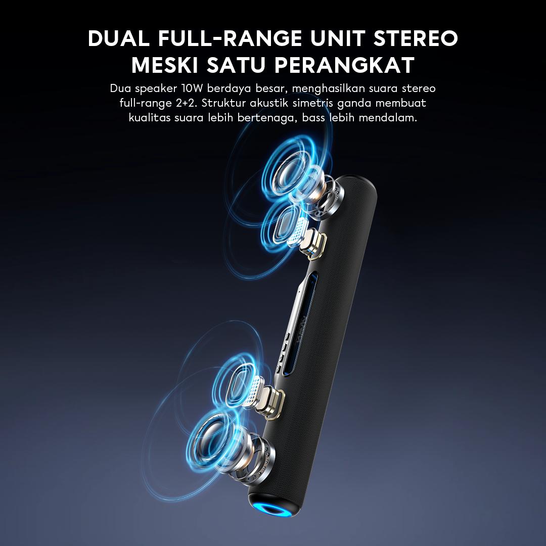 [READY STOCK] VIVAN Soundbar Speaker Bluetooth Wireless Super Bass Lampu RGB TWS Interkoneksi Design Melayang VS31 Garansi 12 Bulan