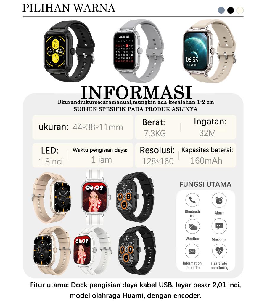 MARQ Smartwatch Pria Wanita Layar HD Sentuh Chip Daya Rendah Ultra Panggilan Bluetooth Mode Olahraga Multi Pemantauan Kesehatan Full Fitur Diskon Idul Fitri Dikirim 24 Jam COD Cocok Android iOS MARQ Smartwatch Pria Wanita Layar HD Sentuh Chip Daya Rendah Ultra Panggilan Bluetooth Mode Olahraga Multi Pemantauan Kesehatan Full Fitur Diskon Idul Fitri Dikirim 24 Jam COD Cocok Android iOS