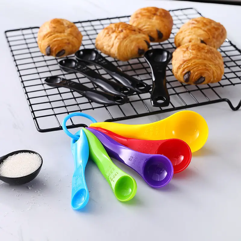 Sendok Takar Set (5in1) / SET Warna warni ukur kue air bumbu dapur susu / sendok ukur gula 2
