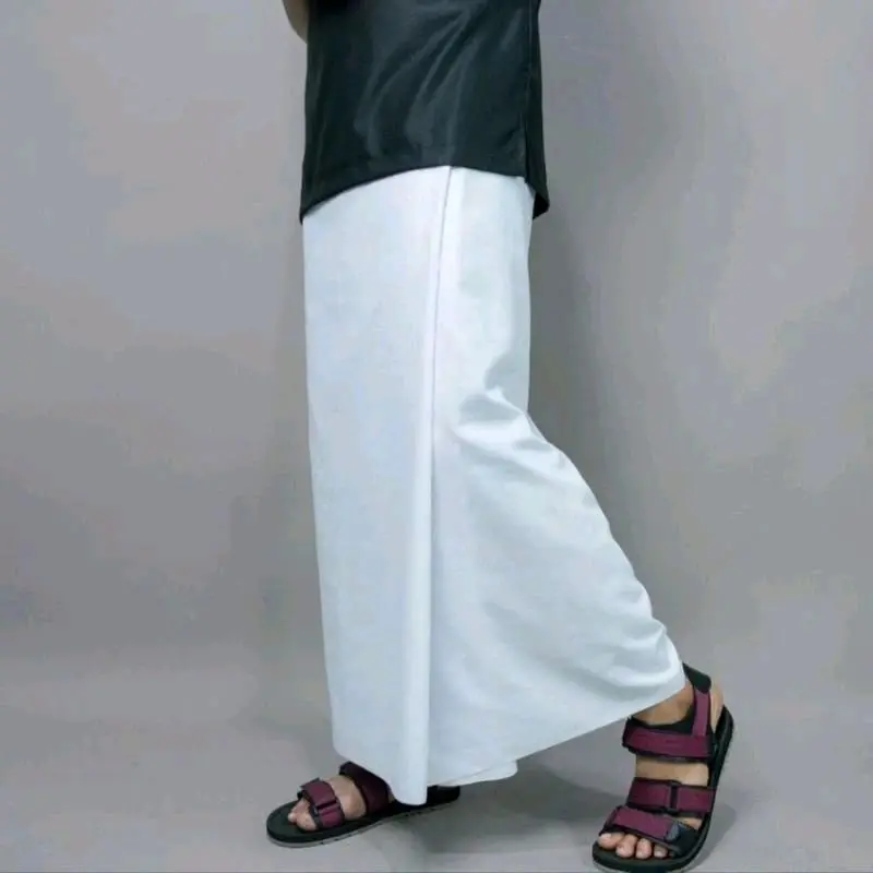 SARUNG PUTIH POLOS BAHAN RAYON SIZE ABG REMAJA Muslim Santri Wanita Nyaman Lembut 2